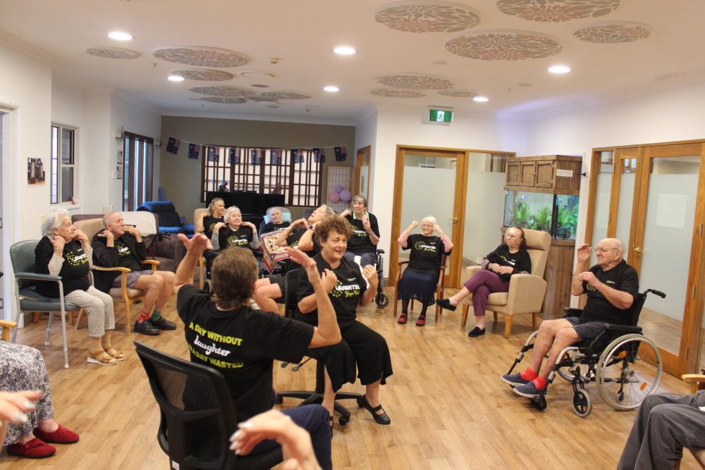 laughter yoga is one of the best activities for aged care residents