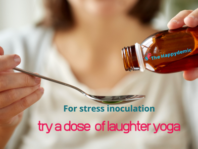 medicine is poured from a bottle onto a small spoon